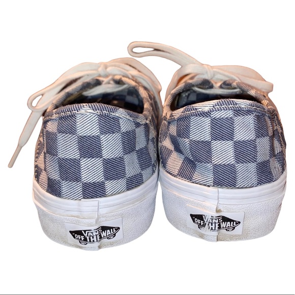 Vans Checkerboard Blue Ultracush Shoes Size 9 - Picture 4 of 5